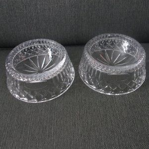 Two(2) Spoiled Glass Dog Bowls